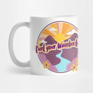 A journey of a thousand miles must begin with a single step. Travel more. Mug